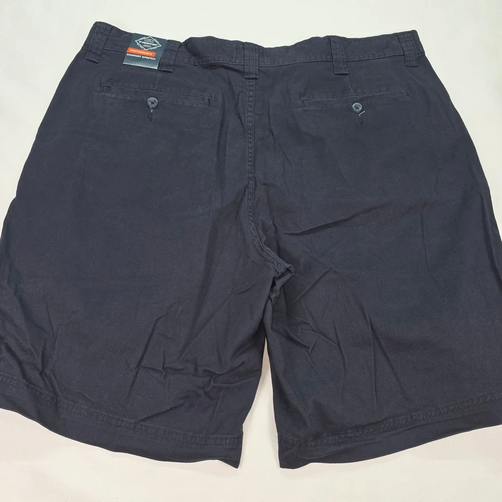 New‎ St. John's Bay Mens Performance Comfort Stretch Shorts Aviator Navy 40 5